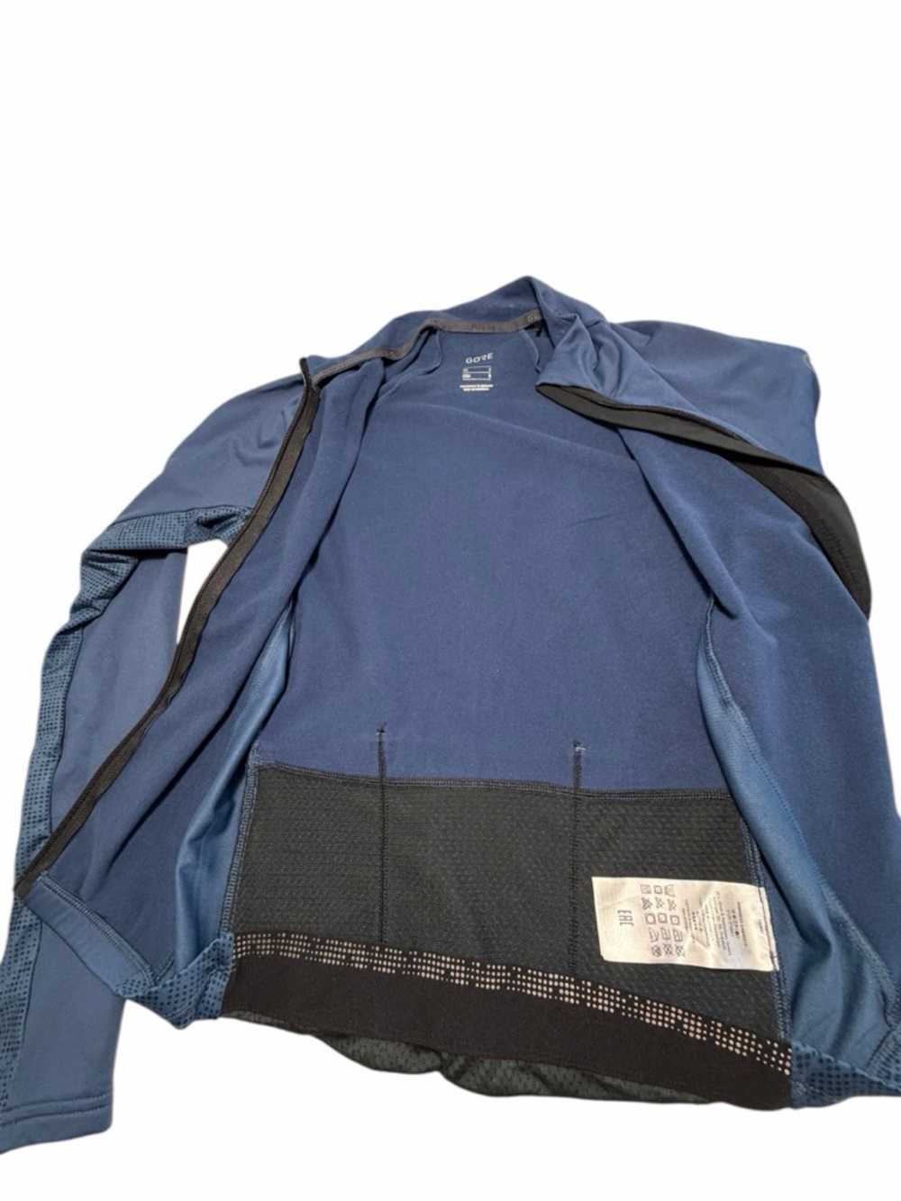 GORE-TEX Wear Navy Blue Full-Zip Cycling Jacket Womens Small - Picture 9 of 10